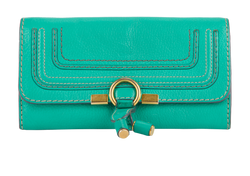 Chloe Long Marcie Wallet, Leather, Green, MIS, 2*